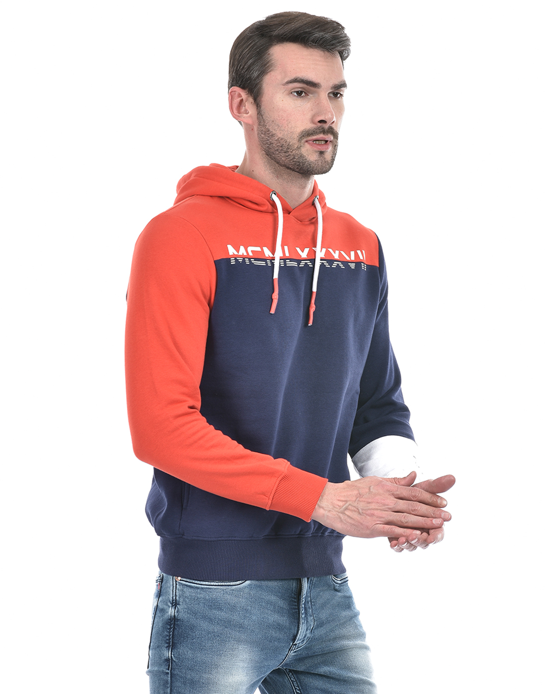 Numero Uno Men Color Block Multicolor Sweat Shirt